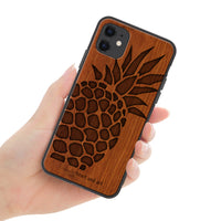 マエダメグ iPhone ウッドiPhoneケース【Pineapple】