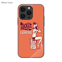 PPBOBBY13 ガラスiPhoneケース【ALOHA EKOMO MAI】