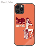 PPBOBBY13 ガラスiPhoneケース【ALOHA EKOMO MAI】