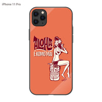 PPBOBBY13 ガラスiPhoneケース【ALOHA EKOMO MAI】