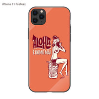 PPBOBBY13 ガラスiPhoneケース【ALOHA EKOMO MAI】