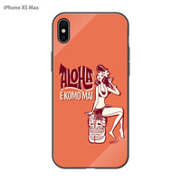 PPBOBBY13 ガラスiPhoneケース【ALOHA EKOMO MAI】