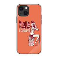 PPBOBBY13 ガラスiPhoneケース【ALOHA EKOMO MAI】