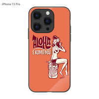 PPBOBBY13 ガラスiPhoneケース【ALOHA EKOMO MAI】