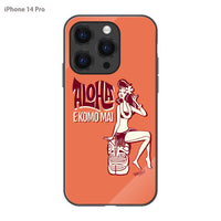 PPBOBBY13 ガラスiPhoneケース【ALOHA EKOMO MAI】