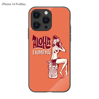 PPBOBBY13 ガラスiPhoneケース【ALOHA EKOMO MAI】