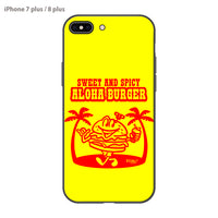 PPBOBBY13 ガラスiPhoneケース【ALOHA BURGER】