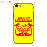 PPBOBBY13 ガラスiPhoneケース【ALOHA BURGER】