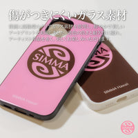 Ann ガラスiPhoneケース【Rythm (Pink Beige）】