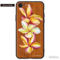 YUKI BOARD WORKS（Yuki Komatsu）ウッドiPhoneケース【Plumeria friends】