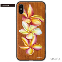 YUKI BOARD WORKS（Yuki Komatsu）ウッドiPhoneケース【Plumeria friends】