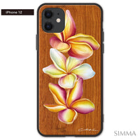 YUKI BOARD WORKS（Yuki Komatsu）ウッドiPhoneケース【Plumeria friends】