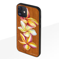 YUKI BOARD WORKS（Yuki Komatsu）ウッドiPhoneケース【Plumeria friends】