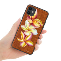 YUKI BOARD WORKS（Yuki Komatsu）ウッドiPhoneケース【Plumeria friends】