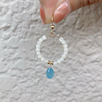Yumilani Jewelry【マザーオブパールminiフープ ピアス／14KGF】 [SIMMA Hawaii]