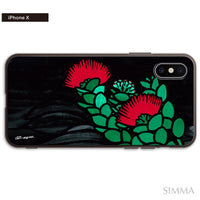 MALAMA Art&Design/Roxy ガラスiPhoneケース【OhiaLehua】