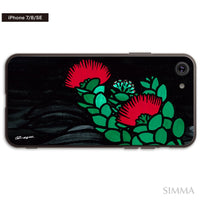 MALAMA Art&Design/Roxy ガラスiPhoneケース【OhiaLehua】