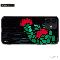 MALAMA Art&Design/Roxy ガラスiPhoneケース【OhiaLehua】