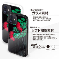 MALAMA Art&Design/Roxy ガラスiPhoneケース【OhiaLehua】