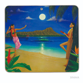 HILO KUME（ヒロクメ）手帳型スマホカバー【Moonlight Waikiki】
