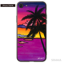 MALAMA Art&Design/Roxy ガラスiPhoneケース【Passion Sunset】