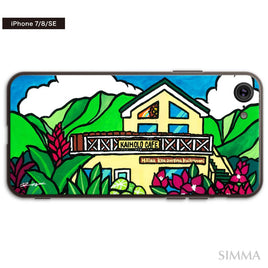 MALAMA Art&Design/Roxy ガラスiPhoneケース【Kaiholo Cafe】