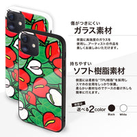 MALAMA Art&Design/Roxy ガラスiPhoneケース【Hearts Of Aloha】