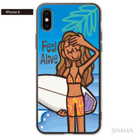 まりりん ガラスiPhoneケース【Feel Alive】