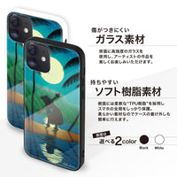 HILO KUME（ヒロクメ）ガラスiPhoneケース【Konane Bright Moonlight】