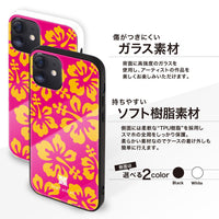 マエダメグ ガラスiPhoneケース【I love Hibiscus】