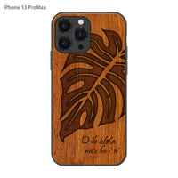 SIMMA Hawaii Original ウッドiPhoneケース【MONSTERA】