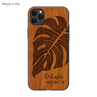 SIMMA Hawaii Original ウッドiPhoneケース【MONSTERA】