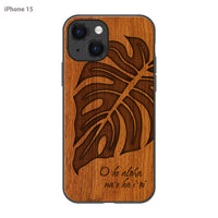 SIMMA Hawaii Original ウッドiPhoneケース【MONSTERA】