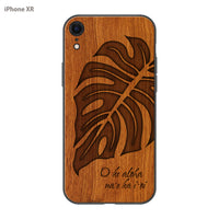 SIMMA Hawaii Original ウッドiPhoneケース【MONSTERA】