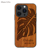 SIMMA Hawaii Original ウッドiPhoneケース【MONSTERA】