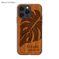 SIMMA Hawaii Original ウッドiPhoneケース【MONSTERA】