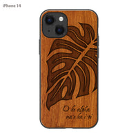 SIMMA Hawaii Original ウッドiPhoneケース【MONSTERA】