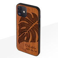 SIMMA Hawaii Original ウッドiPhoneケース【MONSTERA】