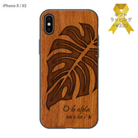 SIMMA Hawaii Original ウッドiPhoneケース【MONSTERA】