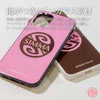 MALAMA Art&Design/Roxy ガラスiPhoneケース【Pink Flowers (pink)】