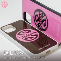 AOKI SAYAKO ガラスiPhoneケース【holo holo 散歩 Pink】