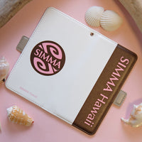 MALAMA Art&Design/Roxy 手帳型スマホカバー【Pink Flowers】