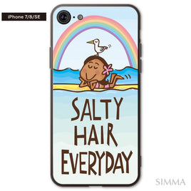 まりりん ガラスiPhoneケース【Salty Hair Everyday】