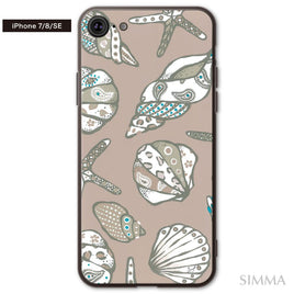 Ann ガラスiPhoneケース【Happy seashells】