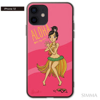 Moana ガラスiPhoneケース【Where is my coconut (PINK)】
